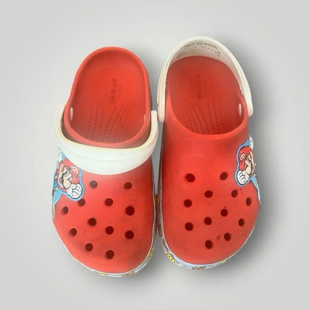SIZE 12C - Crocs x Super Mario Classic Clog Special Addition Kids Boys Unisex